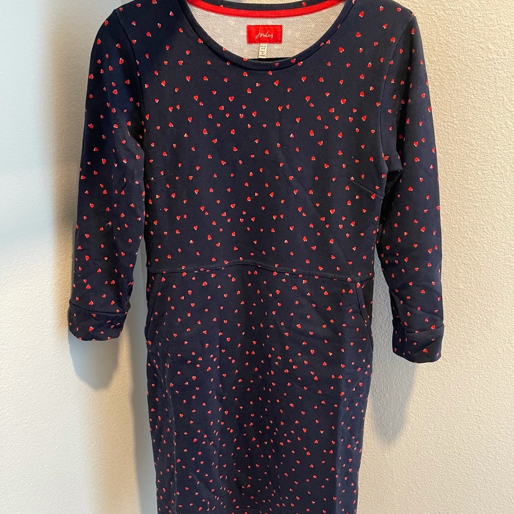 Anthropologie hearts sweatshirt dress